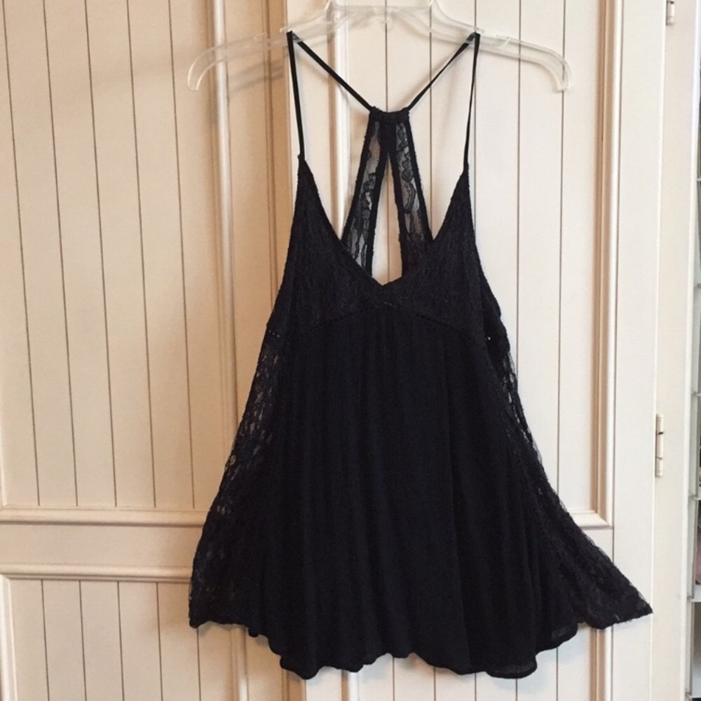 Urban Outfitters Black Lace Tank Small